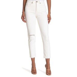 NWT O'NEILL Size 30 Benatar Straight Leg Jean In White 100% Cotton MSRP $70